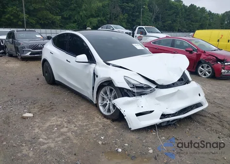 2021 Tesla Model Y Long Range Dual Motor All-Wheel Drive из США, поврежденный, VIN 5YJYGDEE8MF077944